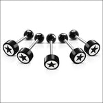 Stalen Tongpiercing Logo Piercing Ster | Lichaamssieraden