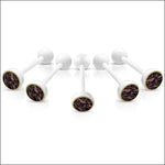 Bioplast Dierenprint Tongpiercing Zebra-paars | Lichaamssieraden