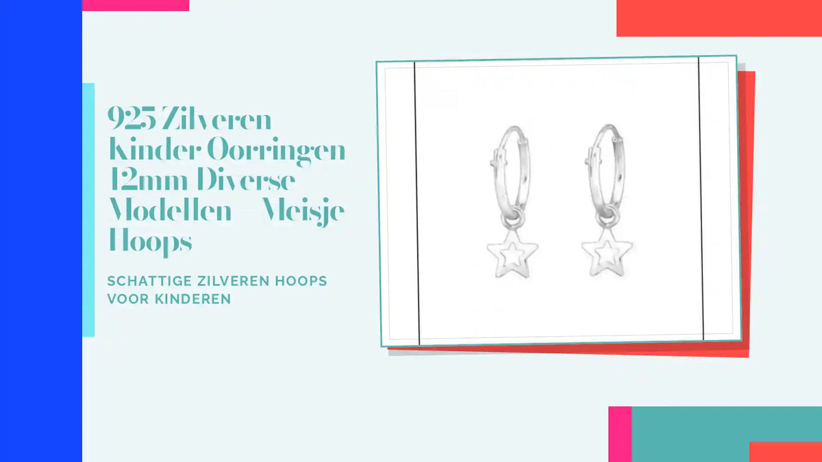 925 Zilveren Kinder Oorringen 12mm Diverse Modellen &ndash; Meisje Hoops by@Outfy