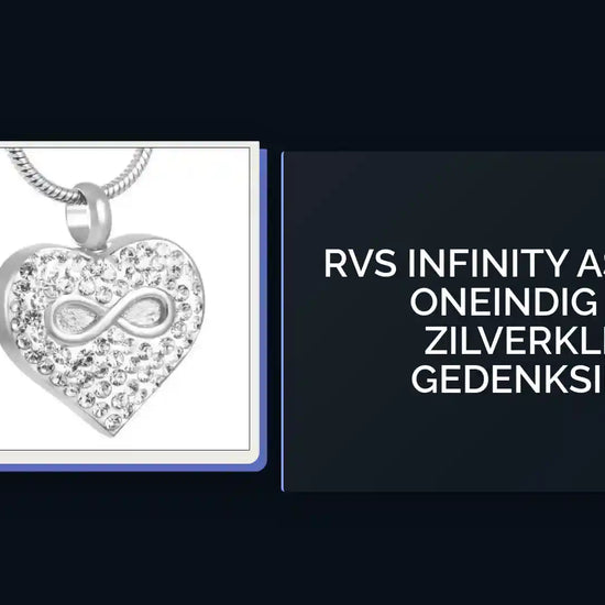 RVS Infinity Ashanger &ndash; Oneindig Teken Zilverkleurig Gedenksieraad by@Outfy