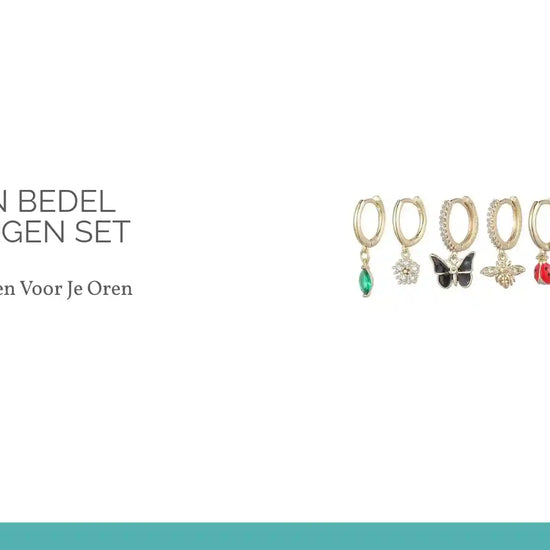 Dieren Bedel Oorringen Set by@Outfy