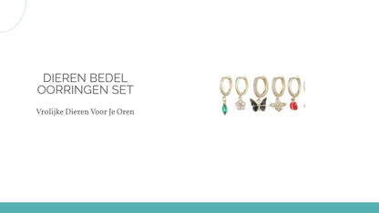 Dieren Bedel Oorringen Set by@Outfy