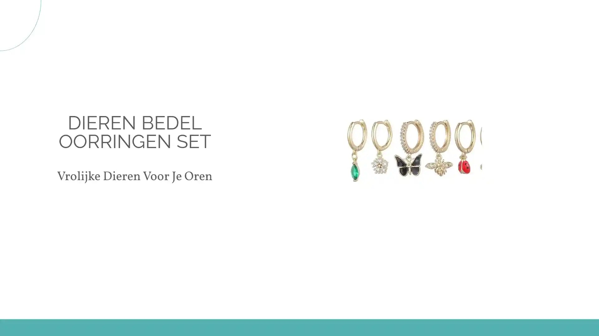 Dieren Bedel Oorringen Set by@Outfy