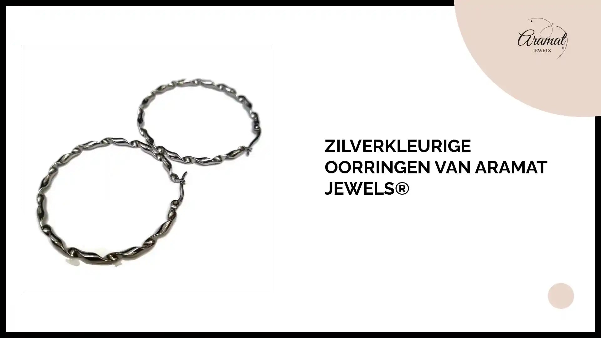 Zilverkleurige Oorringen van Aramat Jewels&reg; by@Outfy