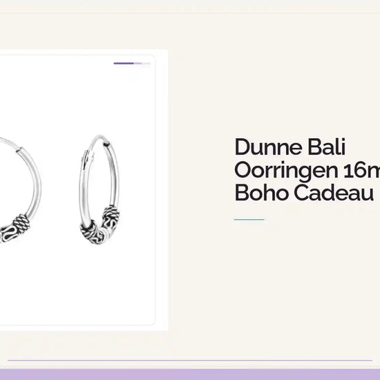 Dunne Bali Oorringen 16mm - Boho Cadeau by@Outfy