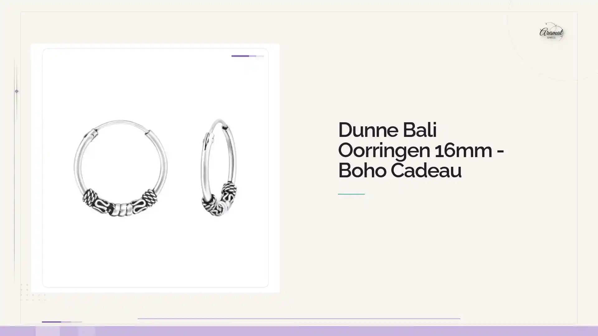 Dunne Bali Oorringen 16mm - Boho Cadeau by@Outfy