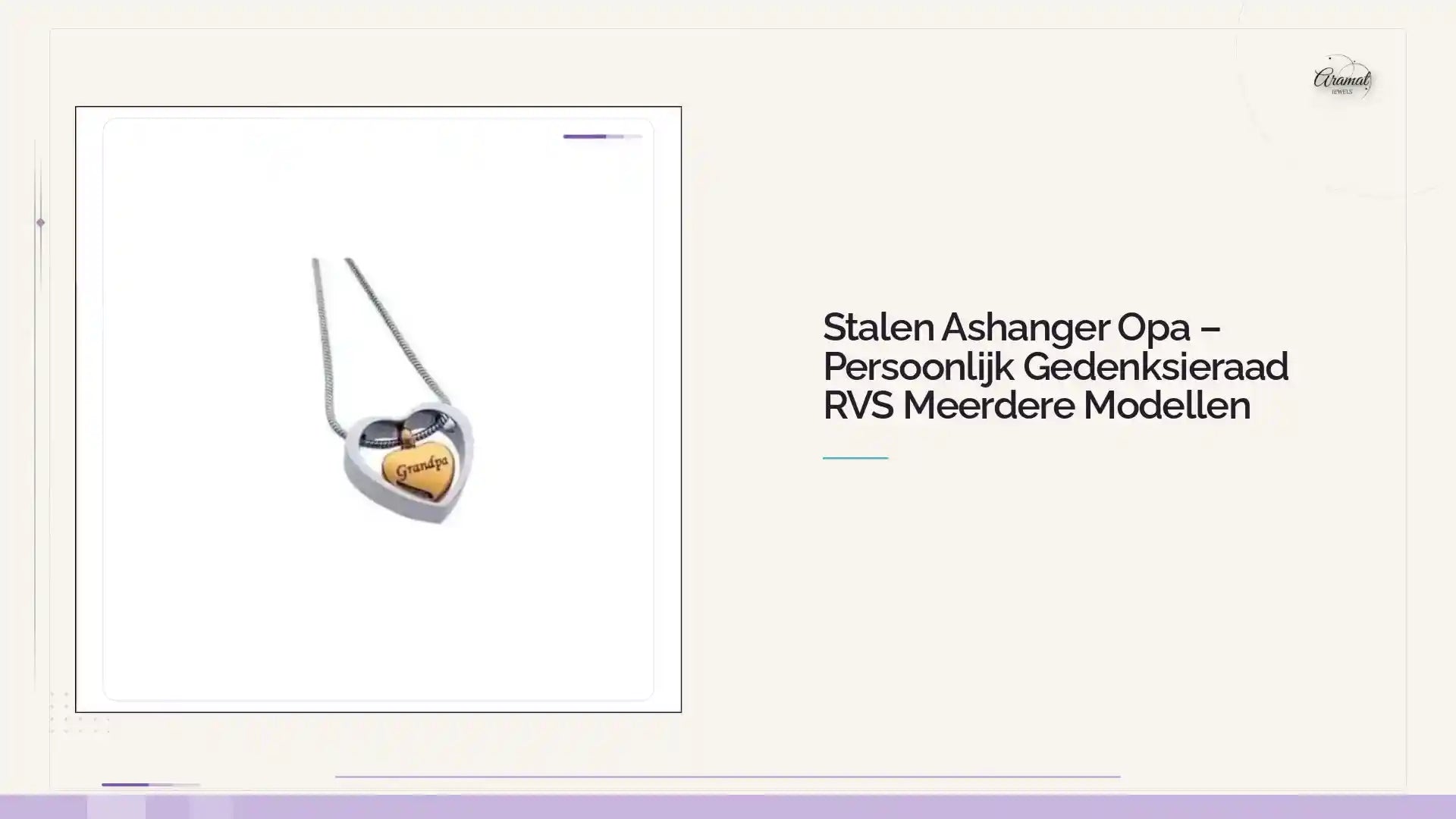 Stalen Ashanger Opa &ndash; Persoonlijk Gedenksieraad RVS Meerdere Modellen by@Outfy