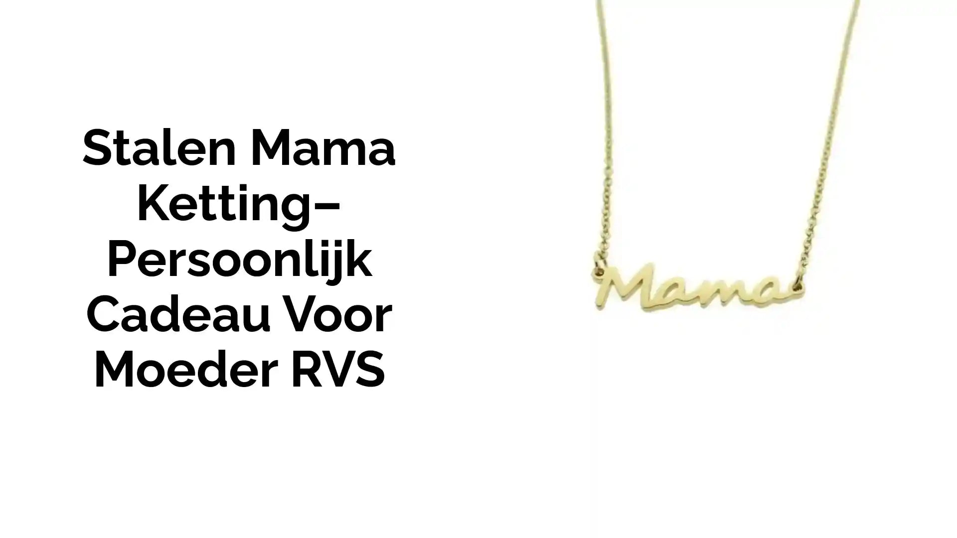 Stalen Mama Ketting&ndash; Persoonlijk Cadeau voor Moeder RVS by@Outfy