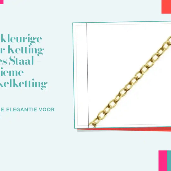 Goudkleurige Anker Ketting Dames Staal &ndash; Maritieme Schakelketting RVS by@Outfy
