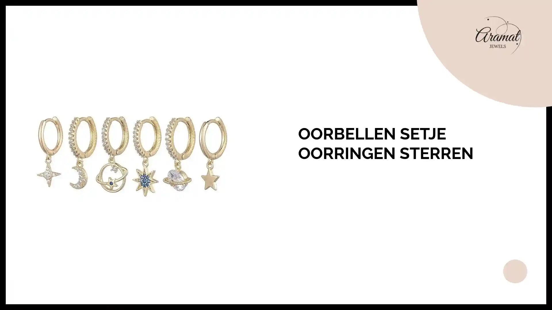 Oorbellen setje oorringen sterren by@Outfy