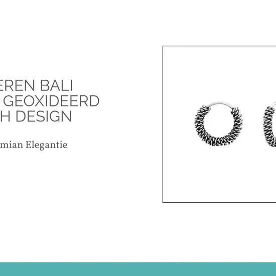 925 Zilveren Bali Oorringen Geoxideerd - Etnisch Design by@Outfy