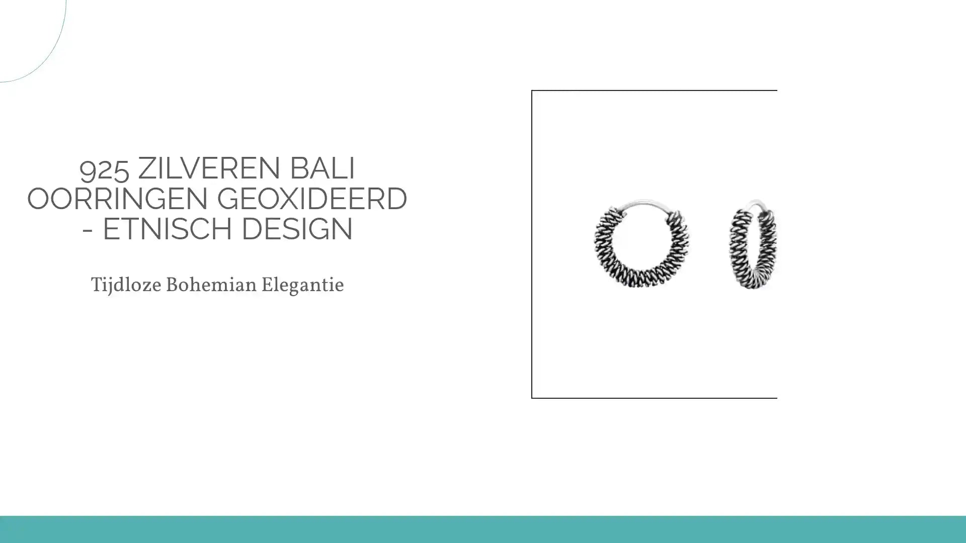 925 Zilveren Bali Oorringen Geoxideerd - Etnisch Design by@Outfy
