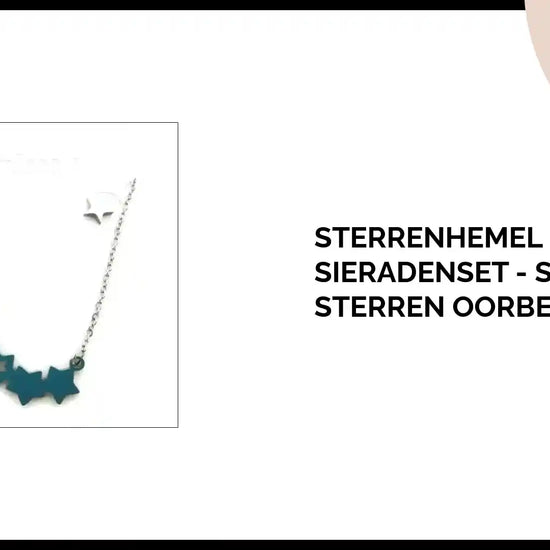 Sterrenhemel Sieradenset - Stalen Sterren Oorbellen by@Outfy