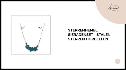 Sterrenhemel Sieradenset - Stalen Sterren Oorbellen by@Outfy