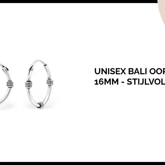 Unisex Bali Oorringen 16mm - Stijlvol Cadeau by@Outfy