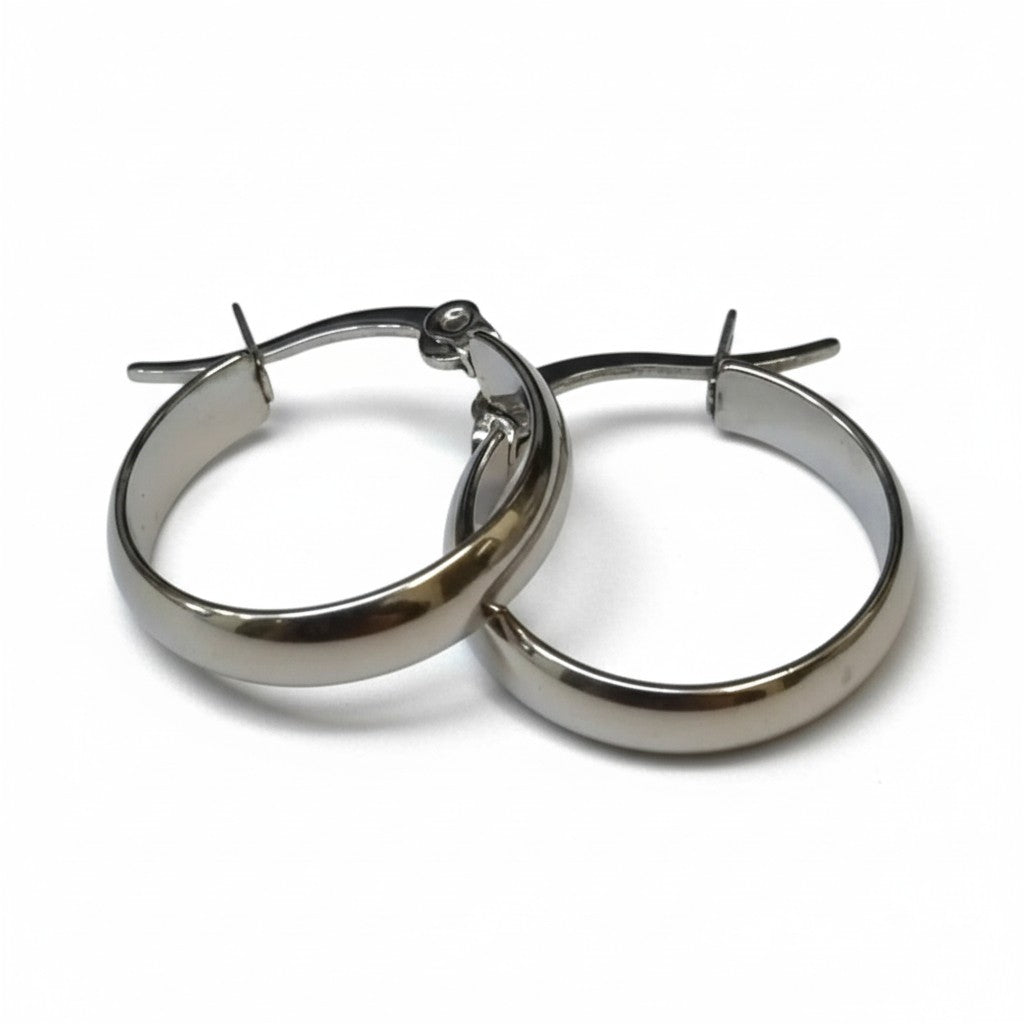 Steel Smooth Earrings