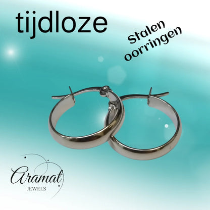 Steel Smooth Earrings