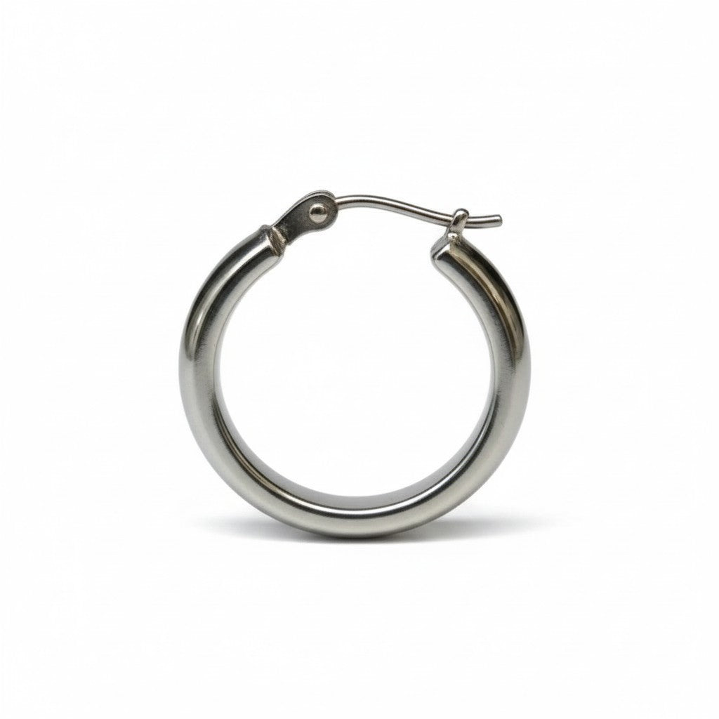 Steel Smooth Earrings