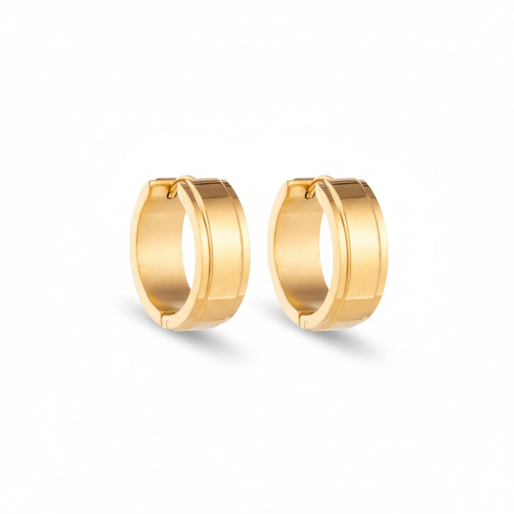 Gold Stainless Steel Earrings - Subtle Glamour