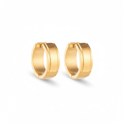 Gold Stainless Steel Earrings - Subtle Glamour