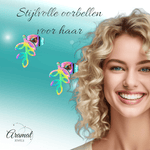 Regenboog blad oorbellen 11×7 mm - oor1959 - Oorbellen kopen# - 11mm - alles - blad