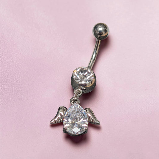 Surgical Steel Belly Button Piercing Wing Design