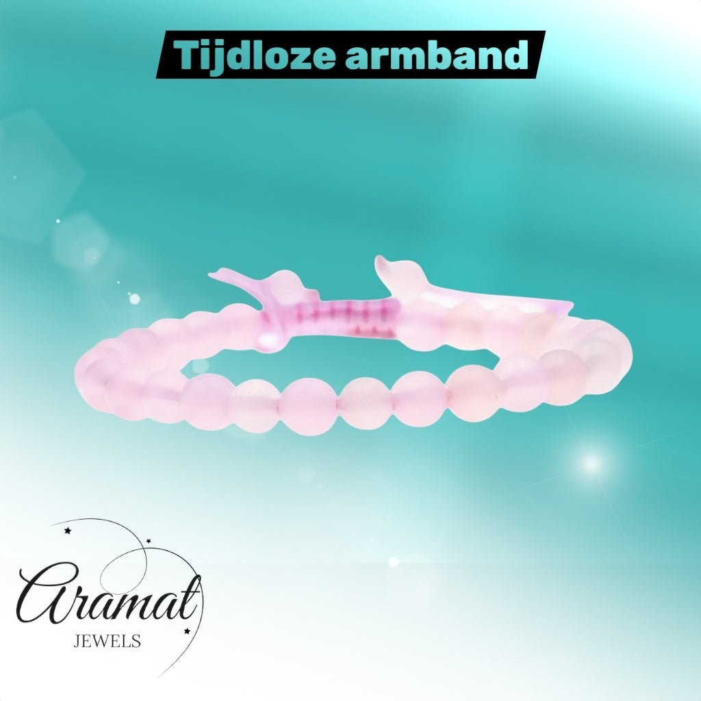 Roze Kwarts Armband verstelbaar - Aramat Jewels - Armbanden - cadeautip