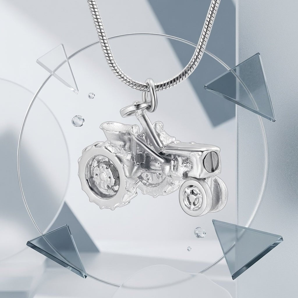 RVS Ashanger Trekker - Zilverkleurig - 20x30 mm - Aramat Jewels - Gedenkhangers - cadeautip