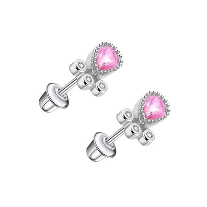 RVS druppel oorbellen meisje 9x7mm - Schroefsluiting - oor6273 - 72440 - Oorbellen kopen# - 9mm - alles - cadeau