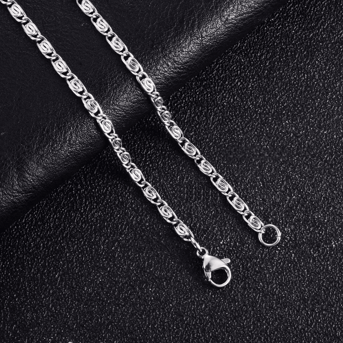RVS Griekse Ketting Zilverkleur - Greek Pattern Unisex - Aramat Jewels - RVS Sieraden - Halskettingen - cadeautip