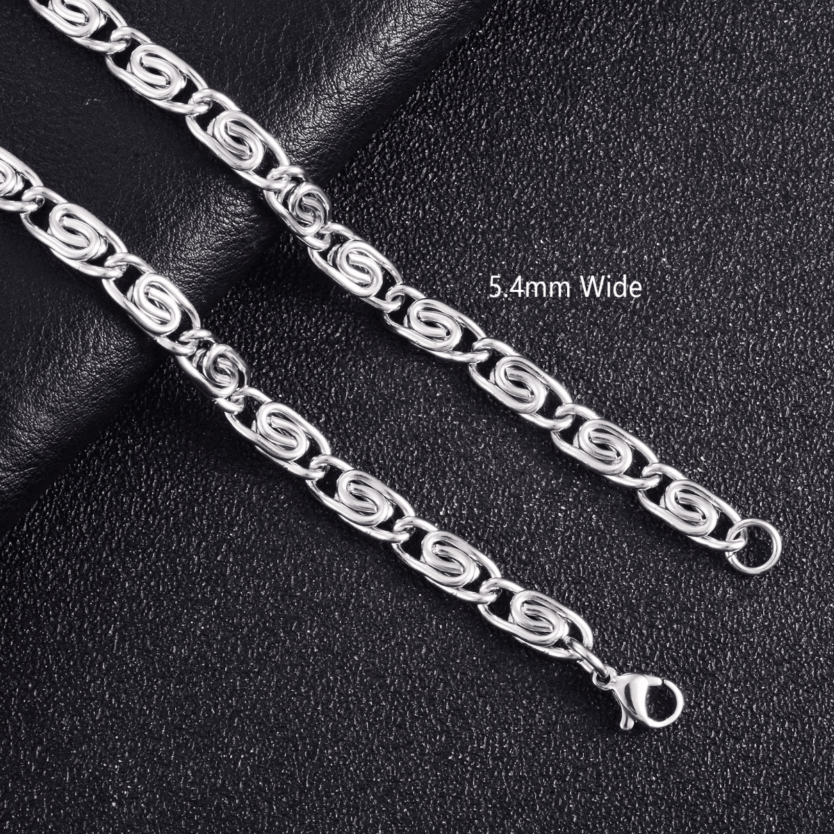 RVS Griekse Ketting Zilverkleur - Greek Pattern Unisex - Aramat Jewels - RVS Sieraden - Halskettingen - cadeautip