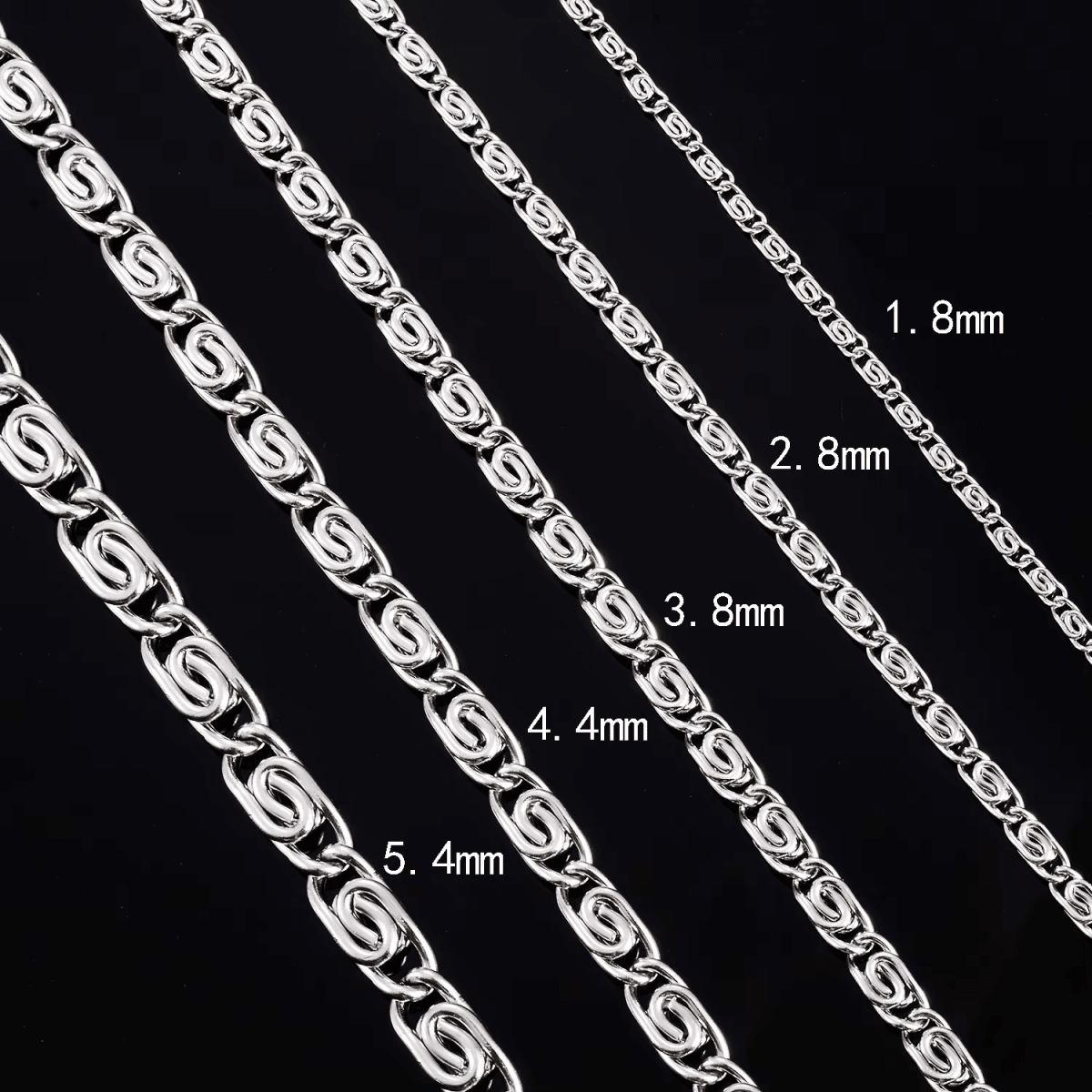 RVS Griekse Ketting Zilverkleur - Greek Pattern Unisex - Aramat Jewels - RVS Sieraden - Halskettingen - cadeautip