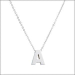 Initial Ketting Met De Letter k - Rvs Letter Ketting Initiaal -45cm