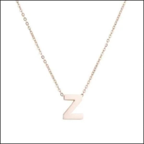 Een witgouden initiaalcollier met een diamanten z