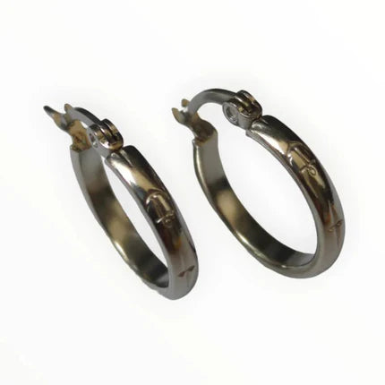 Oorringen – 20mm Creool Anker Motief RVS Zilverkleur Unisex