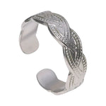 RVS Verstelbare Open Ring - Gevlochten Met Dots - One Size - ring302 - 161390 - Ringen kopen