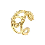 RVS Verstelbare Ring - Geknoopt Dot Motief - One Size - ring301 - 104809 - Ringen kopen