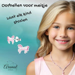 Eenhoorn oorbellen en halsketting voor meisjes.