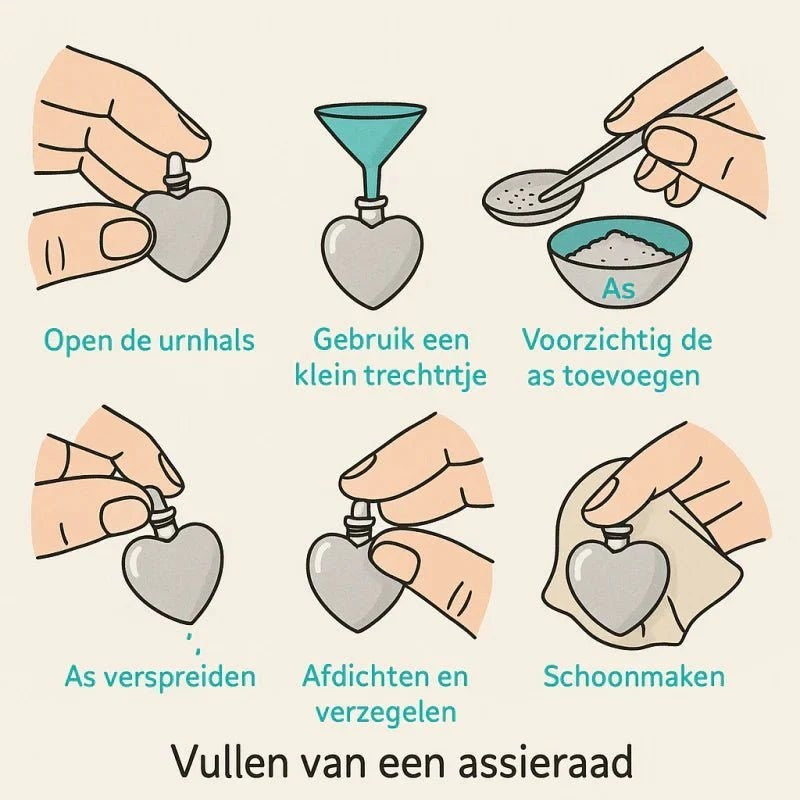 Stalen Asbedel Hart met Inscriptie 'Dad' voor Armband of Ketting 12mm - Aramat Jewels - Asbedels - cadeautip
