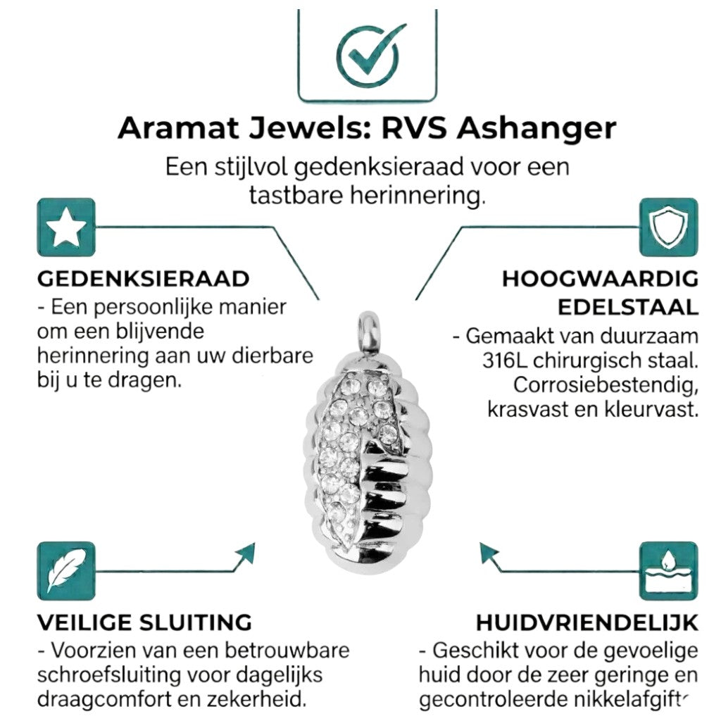 Een witgouden hanger met diamanten