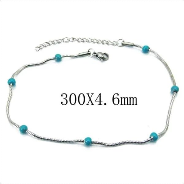 925 sterling armband met turquoise kralen