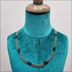 Stalen Gourmet Ketting Met Ketting Op Mannequin