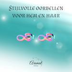 Stalen Infinity Oorbellen - Kleurrijke Stijl