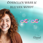 Stalen Infinity Oorbellen - Kleurrijke Stijl