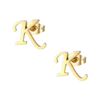 RVS letter K oorstekers goudkleurig