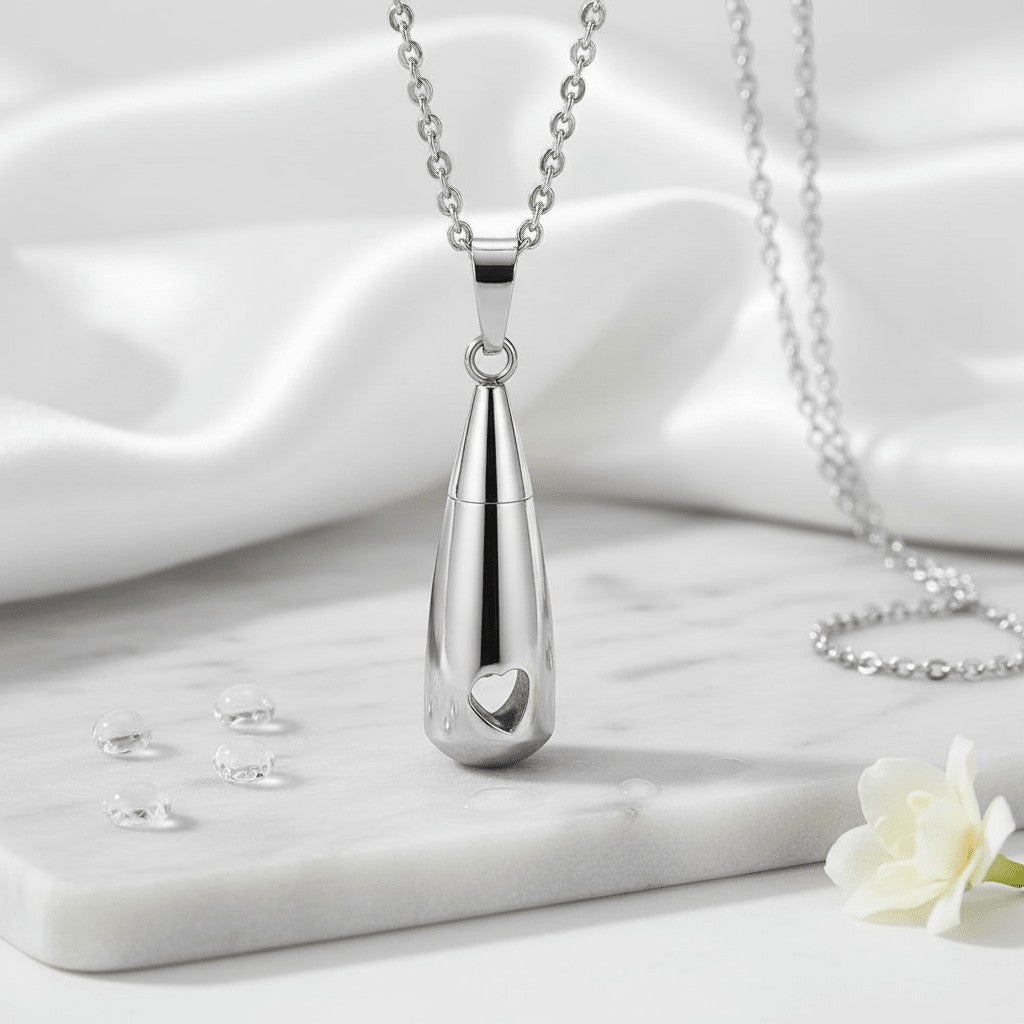 Stalen Opengewerkt Hartje Ashanger - Aramat Jewels - Gedenkhangers - cadeautip