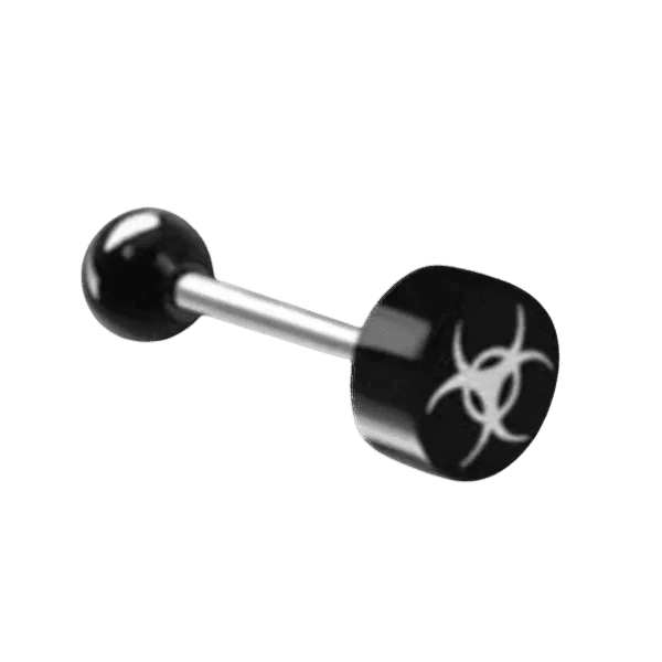 Zwart titanium staal 31604 5mm pluggen