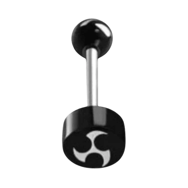 Zwart titanium staal 31604 5mm pluggen