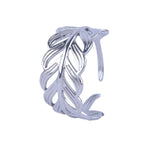 Stalen Verstelbare Open Ring - Blaadje - One Size - ring290 - 161466 - Ringen kopen