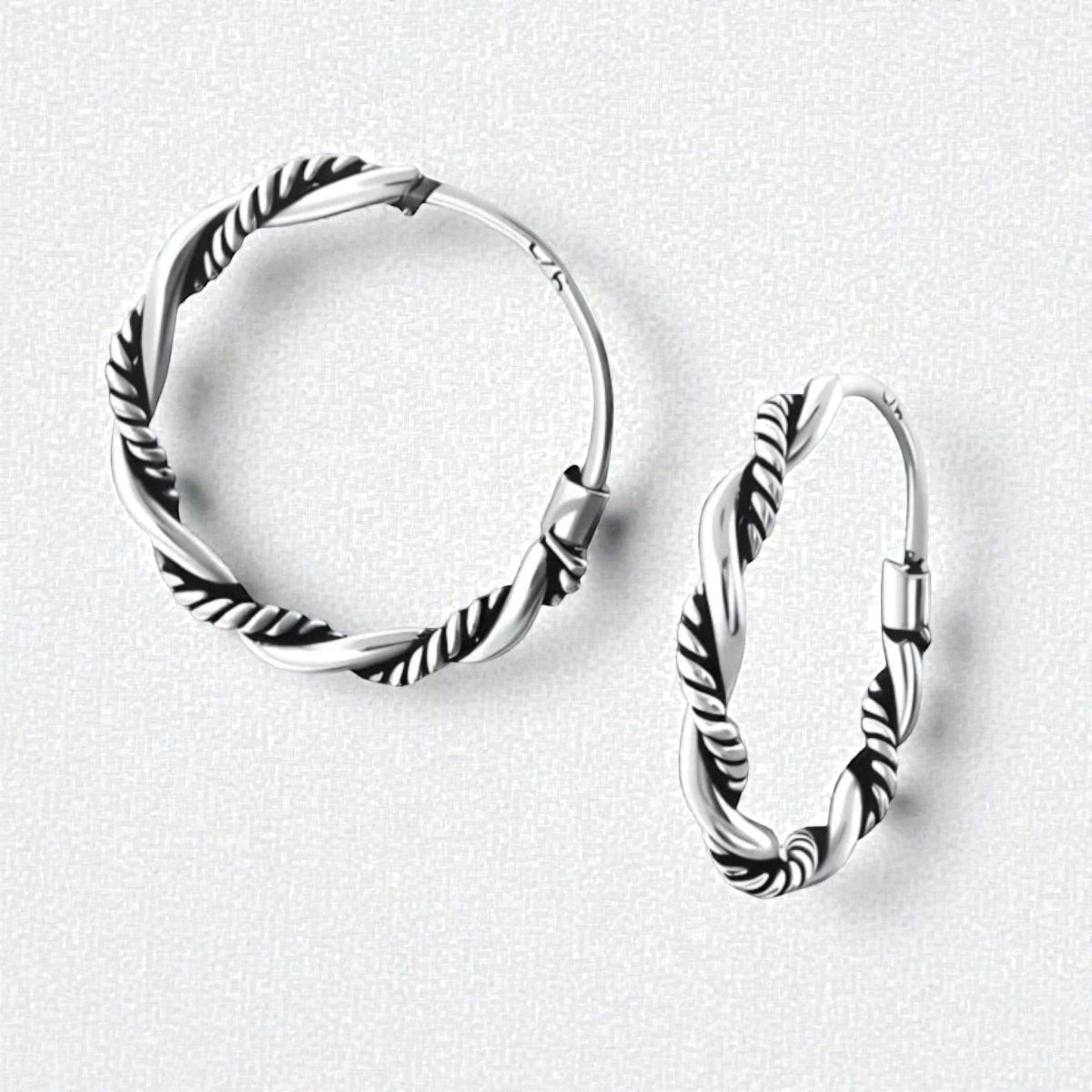 Tijdloze Bali Hoepeloorringen 16mm - Aramat Jewels - Oorringen - cadeautip
